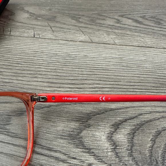 Polaroid PLD D372 733 140 Women's Peach Red Eyeglass Optical Frame w/ Case - Picture 7 of 10
